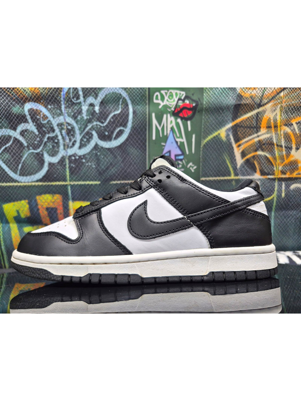 Nike Dunk Low GS Black/White Low Top Sneaker Youth 6.5Y or 6.5M or 8W CW1590-100
